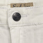 Earl Jean White Rhinestone Straight Leg Cuffed Denim Jeans 10