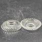 2 Cast Lead Crystal Babiche Candle Cup 3" Chandelier Light Lamp Parts