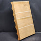 Wooden Wall Hanging Shelf 6 Opening Shallow Depth Solid Back Plate Groove 19x28"