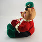 International Silver Plush Drummer Bear 16" Christmas Stuffed Toy Vintage 1994