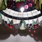 Tiffany Style Stained Glass Fruit Hanging Lamp 20 Inch Leaded Shade
