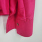 Robbie Bee Silk Blouse Women Small Pink Button Up Long Sleeve Shirt China