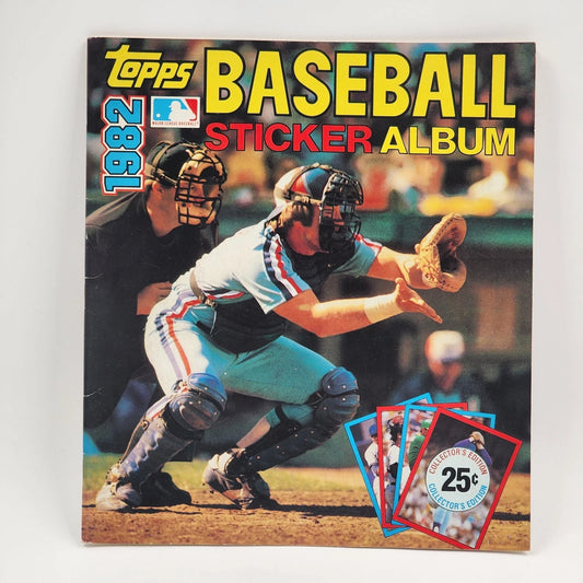 1982 Topps Baseball Sticker Album Empty Never Used Gary Carter Cover Vintage