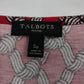 Talbots Petites Red Geometric Boat Neck Blouse Womens SP Top