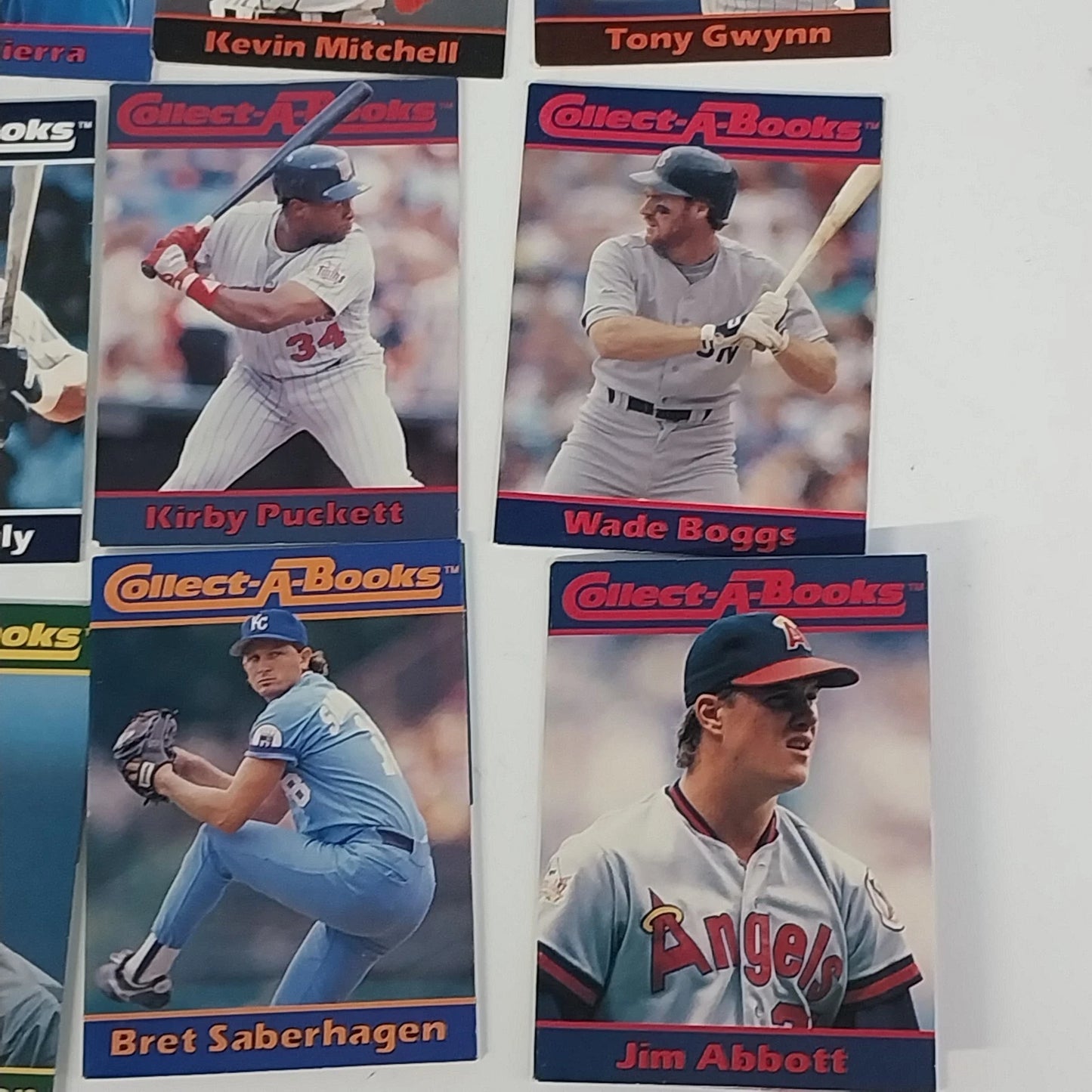 1990 Collect-A-Books Baseball Cards Lot of 15 MLB Mini Book Cards Vintage