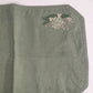 2 pc Green Canvas Needlepoint Placemats Pine Cone Nature Embroidered 17"x12"