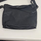 MHNY Black Leather Crossbody Satchel Three Compartment Purse