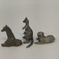 Spoontiques Rawcliffe 3Pcs Pewter Kangaroo Giraffe Dog Miniature Animal Figurine