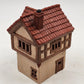 Hand Painted Illuminable Ceramic Candle Shop Christmas Village Winter Chipped