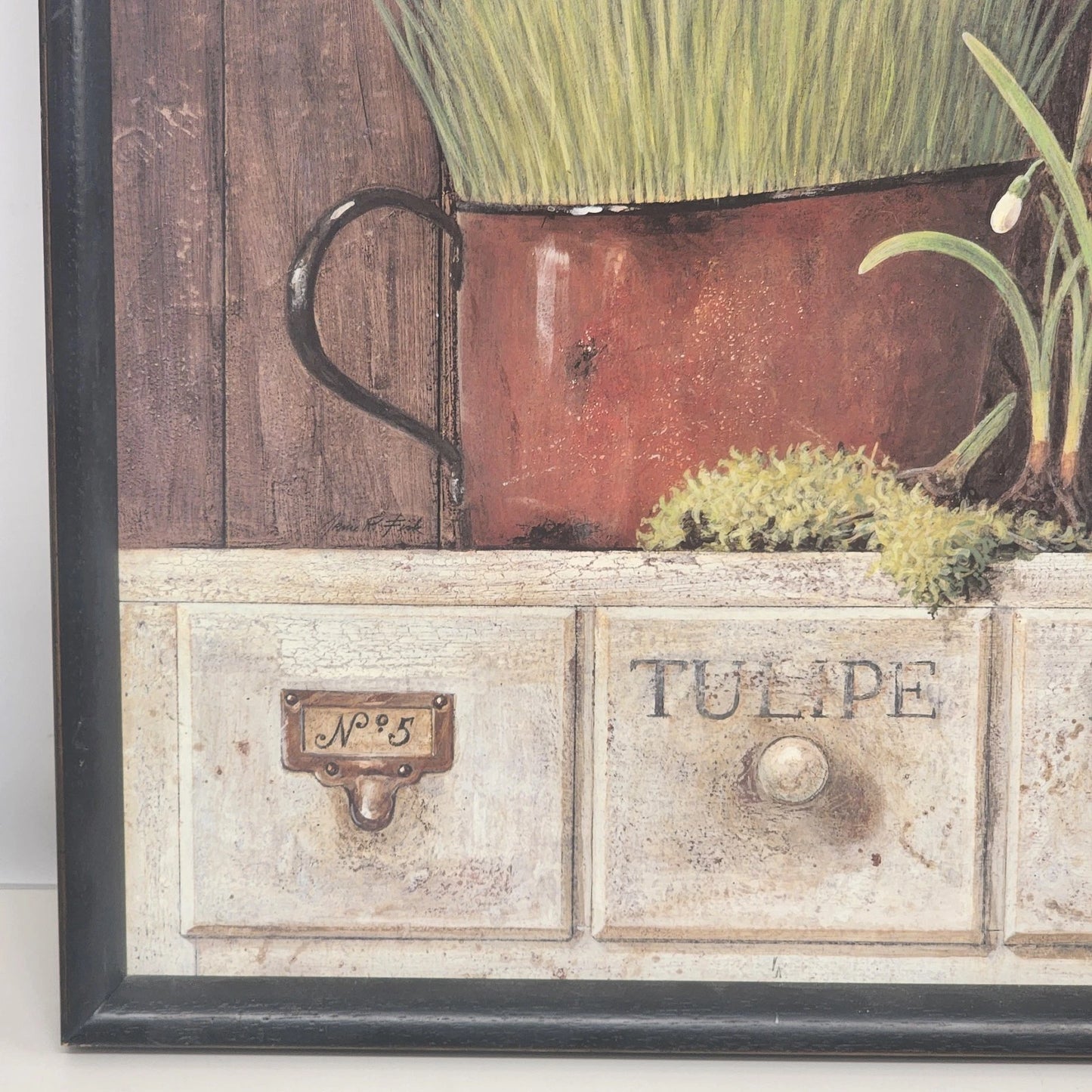 LILAS Wall Art by Arnie Fisk Framed 18" x 18" Italy Giclee Print No. 729/4170