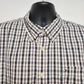 Tommy Hilfiger Men's Classic Fit Short Sleeve Cotton Plaid Shirt Size XL