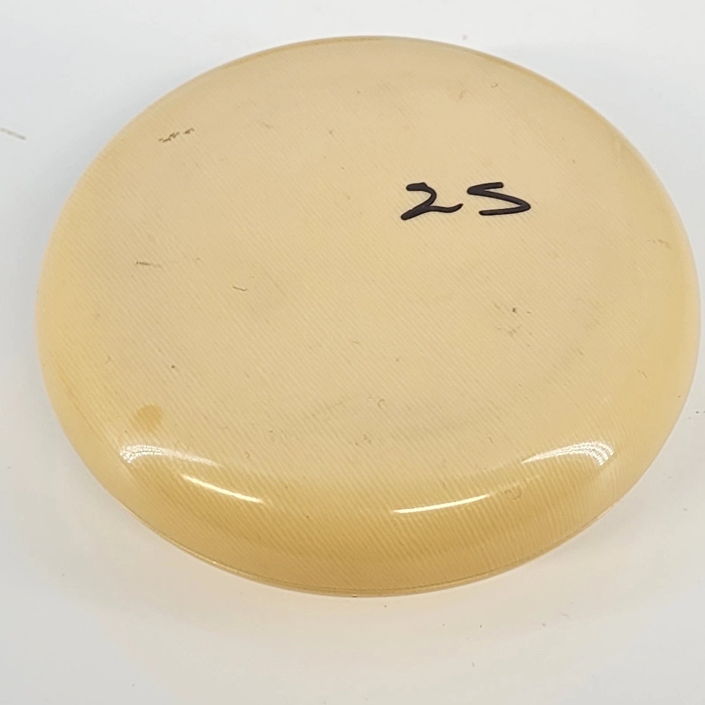 Antique 3pc Celluloid Vanity Set Art Deco French Cream Tan Powder Hair Receiver