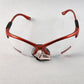 Global Vision Cougar Motorcycle Safety Glasses Orange Clear Lens