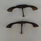 2 Brass Drawer Pulls Ornate Cabinet Handles 5" Furniture Hardware Antique Style