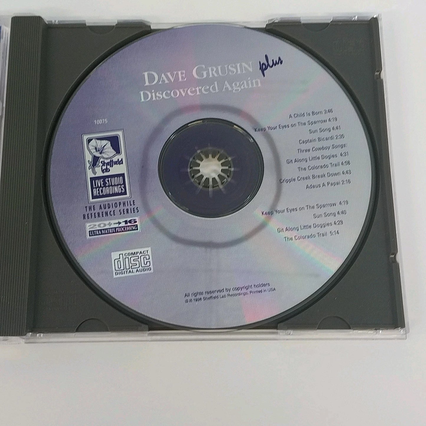 Cousin Dave Grusin Discovered Again Plus CD Sheffield Lab Audiophile Jazz Hi-Fi