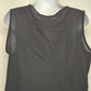 Solution Black Tank Top Large Gold Beaded Cotton Polyester Embellished Glam Vtg