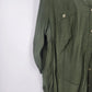 DressBarn db Women's Blouse 2X Plus Olive Green Button Up Roll Tab Long Sleeve