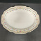 2 Mount Clemens MILDRED Floral Design Serving Platters Vintage 1930s 13.5 & 9.5"