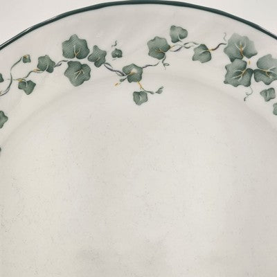 Corelle Callaway Green Ivy Dinner Plate Swirled Edge 10.25" USA