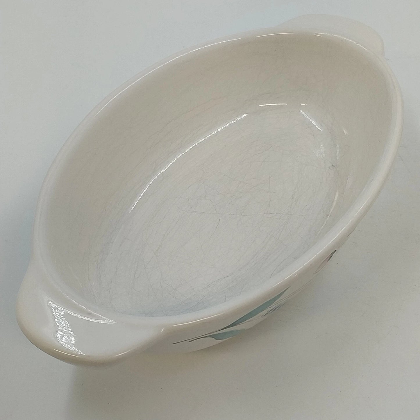 Pfaltzgraff Grapevine Oval Casserole Baker Dishes Floral USA 2 Pc Handles 8x5"