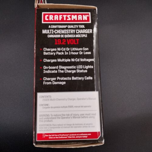 Craftsman 925926 Multi Chemistry Charger C3 19.2V Cordless Charger System NOS