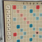 Scrabble Game Board Only 1948 Maroon Back Replacement Board 14" x 14" USA Vtg