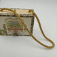 Wood Cigar Box Purse Arturo Fuente Dominican Republic Rothschilds Rope Handle