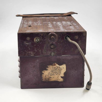 Truetone Car Radio Tube Type 1950 Era Serial A901207 Chrome Face Bakelite Knobs