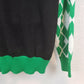 Disney Mickey Mouse Men’s Christmas Sweater L Black Green White Lights NWOT