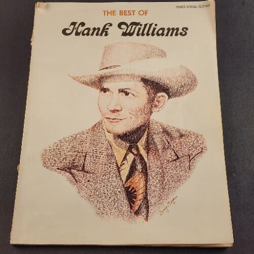 The Best of Hank Williams Song Book for Piano Vocal Guitar Vintage 1982 Chappell