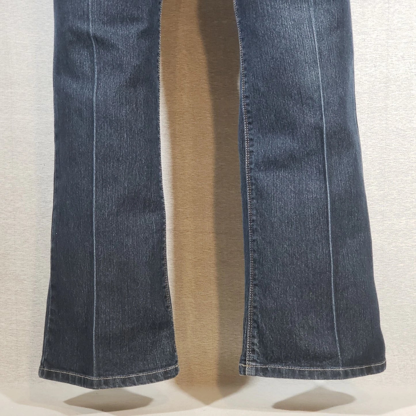 Gloria Vanderbilt Amanda Jeans Sz 10 Womens Blue Denim Creased 34x32 Classic Fit