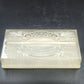 Clear Acrylic Lucite Tissue Box Cover Starburst Diamond 10.5" White Base MCM Vtg