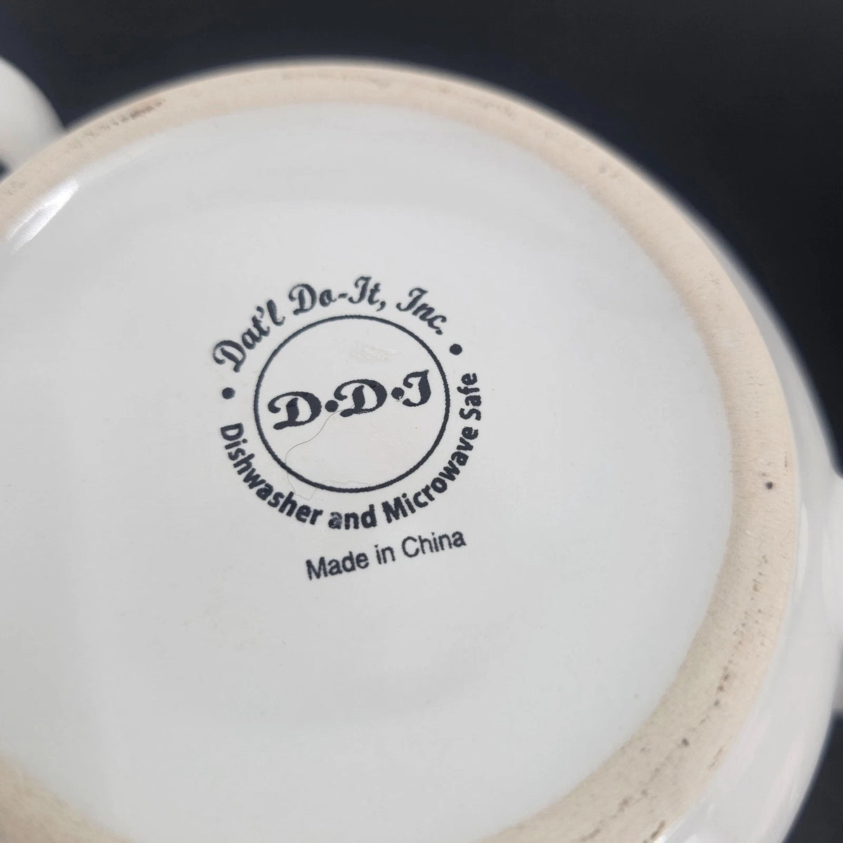 Dat'l Do-It Inc Potato Tomato Soup Mugs Recipe Cups Set of 2 Ceramic 3.5" Vtg