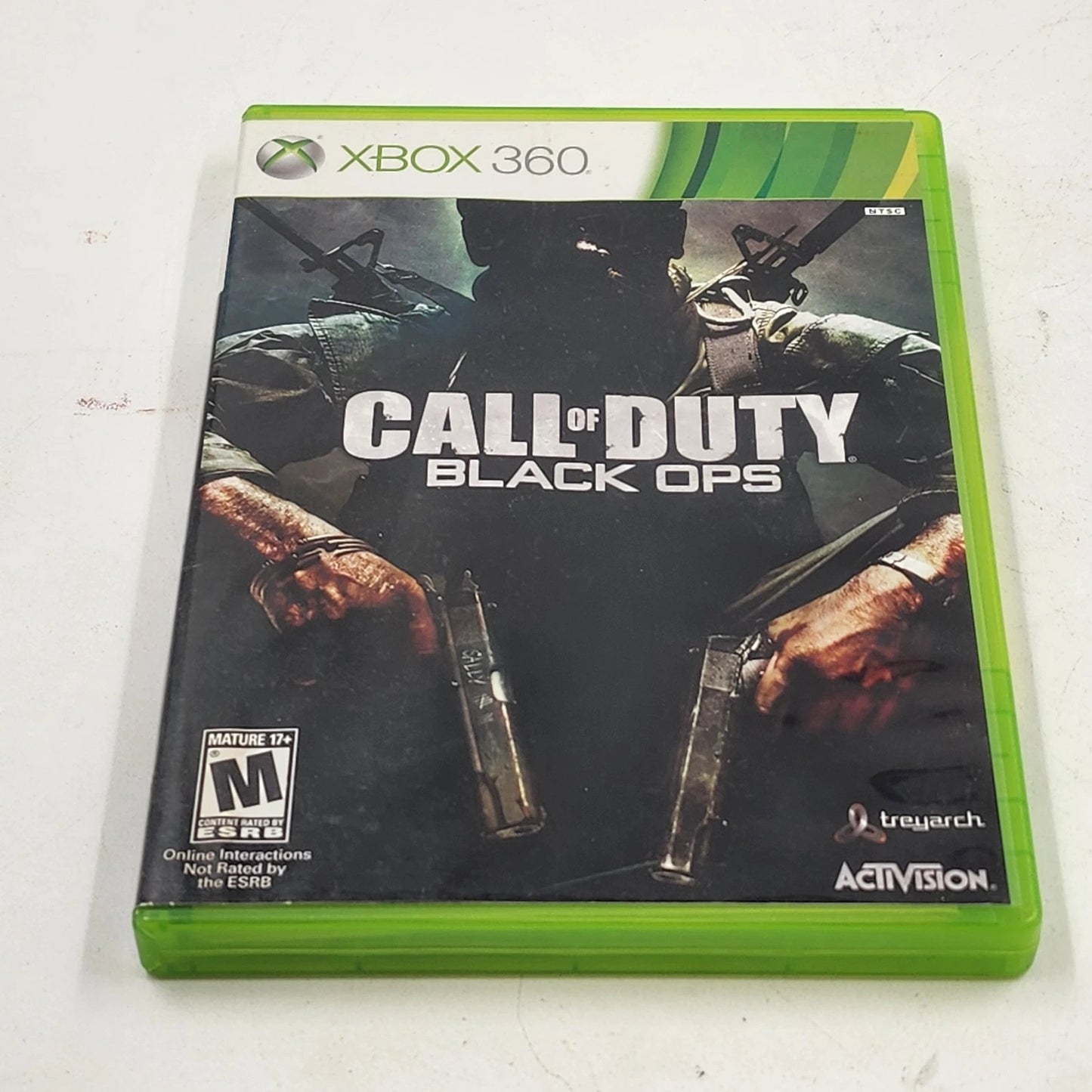 Call of Duty Black Ops Xbox 360 2010 Video Game w Manual Treyarch Activision FPS