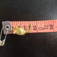 Gold Tone Mouse Brooch Pin Articulated Slinky Damaged Tail Red Rhinestone Eyes