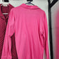 5 Ladies Sweaters & Tops Size XL Blue Pink Red Long Sleeve Button Up Casual Lot