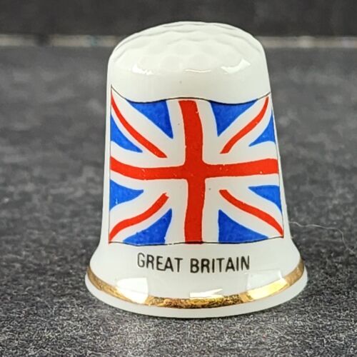 20+ Porcelain Thimbles Display Box Travel Liverpool Beatles Great Britain Flower