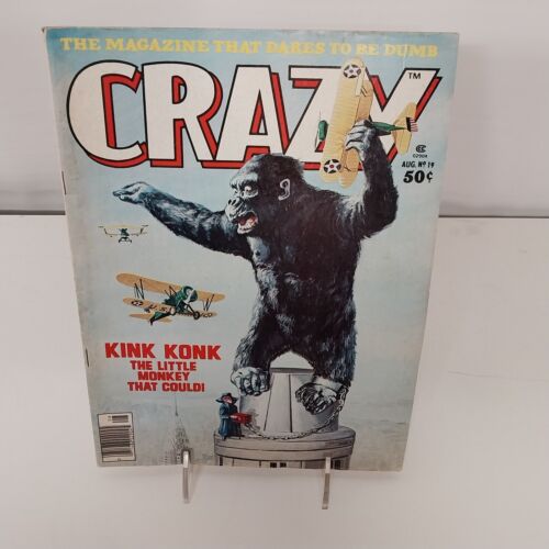 CRAZY Humor Magazine 1976 August No 19 Bob Larkin King Kong Cover
