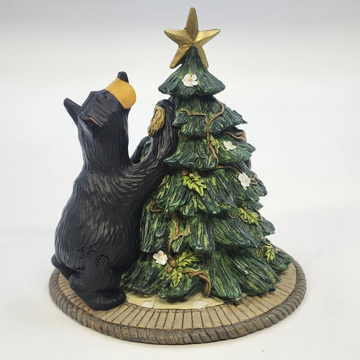 Big Sky Carvers Bearfoots Tree Trimming Jeff Fleming 2001 Ltd Figurine Vintage