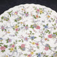 Andrea by Sadek Cake Platter Corona Floral Gold Trim Scalloped Edge 10.5"