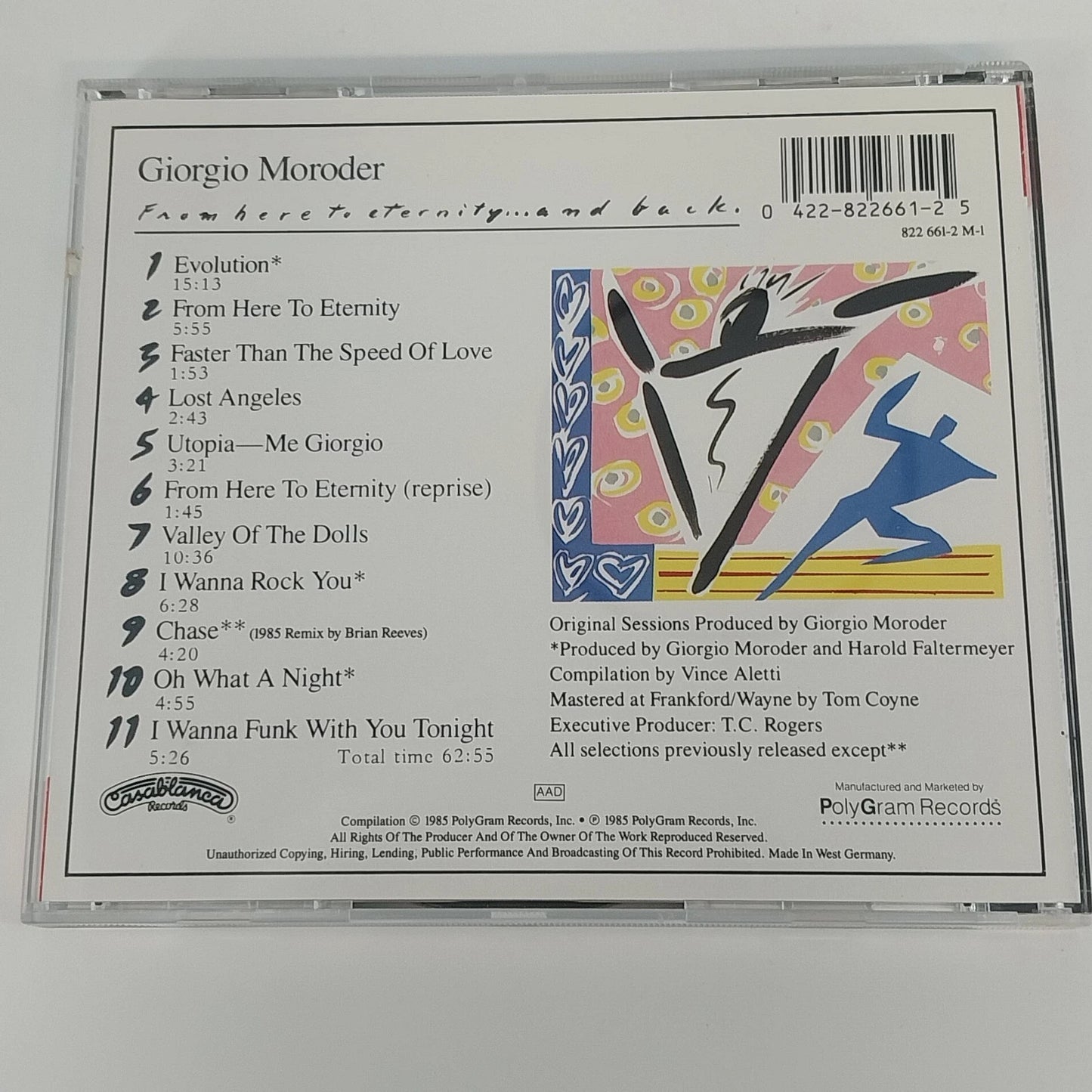 Giorgio Moroder From Here To Eternity & Back CD Electronic Disco Casablanca 1985