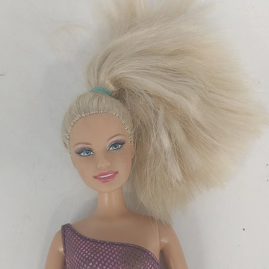 Barbie Gymnastics Divas Stunt Star Doll Blonde Blue Eyes 2007 Mattel L2939 China