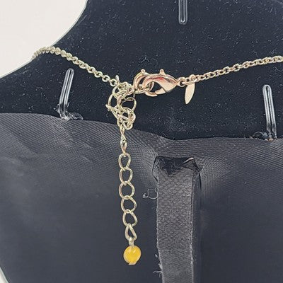 Avon Gold Tone Forever Paula Abdul Filigree Embellished Necklace & Earring Set