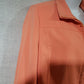 Anne Klein Womens Medium Peach Zip Jacket Spring Polyester Blend Tapered Vietnam