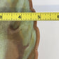 Frankoma Pottery Prairie Green Leaf Dish 225 Footed Serving Tray Oklahoma Clay