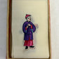 Asian Rice Paper Pith Paintings 4" Set 12 Fragile Antique 19th Century Chinese