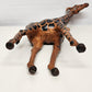 Leather Wrapped Giraffe Figurine Animal Vintage Large 18 Inch Tall Safari Décor