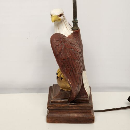 Atlantic Mold Lamp American Bald Eagle Base Handmade Painted Ceramic Lighting