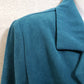 Briggs Womens Blazer 12P Soft Blue Jacket Button Up Shoulder Pads Classic Canada
