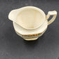 Nebraska Blue Creamer Syrup Pitcher England Blue Rim Flower Accent J&G Meakin